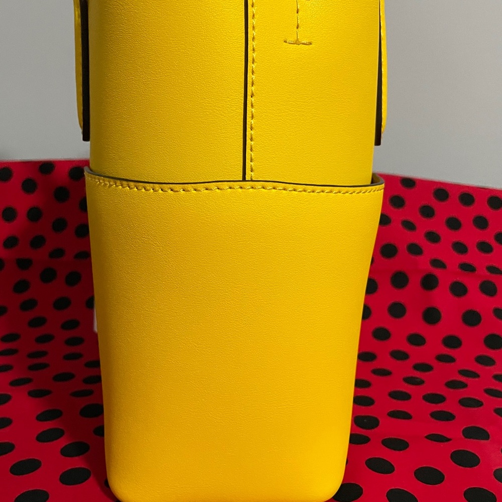 NWT Ralph Lauren Yellow Zippered Purse - Picture 5 of 8